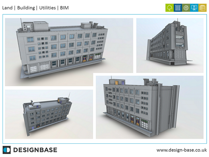 3D Measured Building Survey & 3D Revit Survey Model Of Commercial Building In London